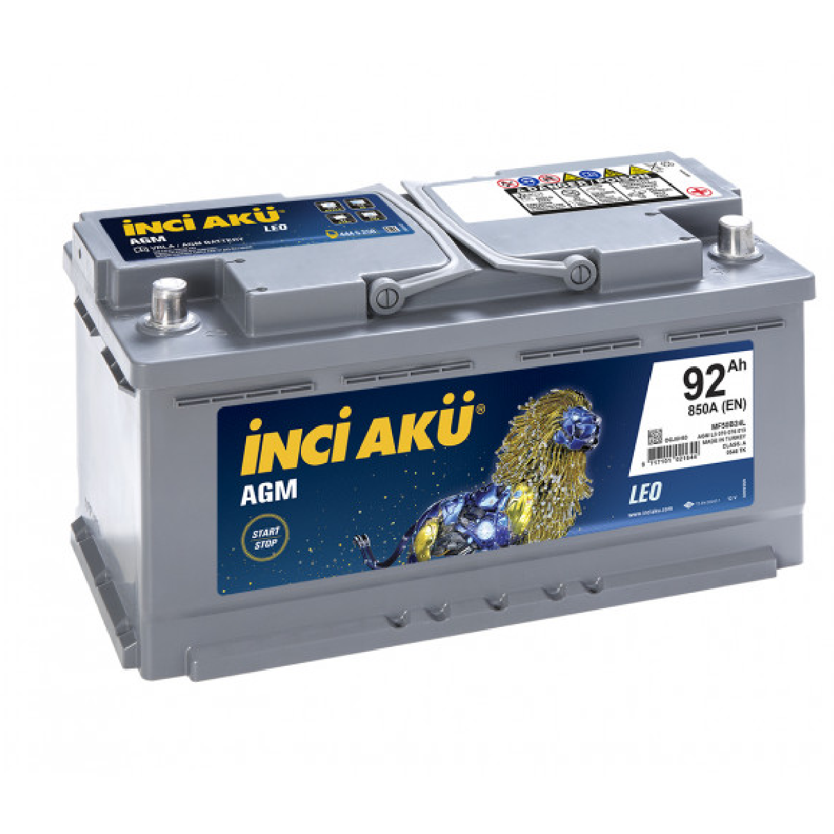 İNCİ AKÜ AGM 92 Ah R  1008987