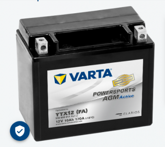 VARTA MOTO AGM 10 AH 12V YTX12 FA