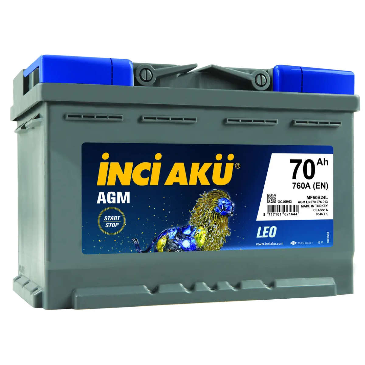 İNCİ AKÜ AGM 70 Ah R  1008991