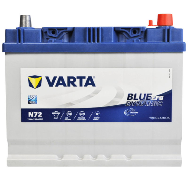 Akb   VARTA   72 AH  R      N72     EFB