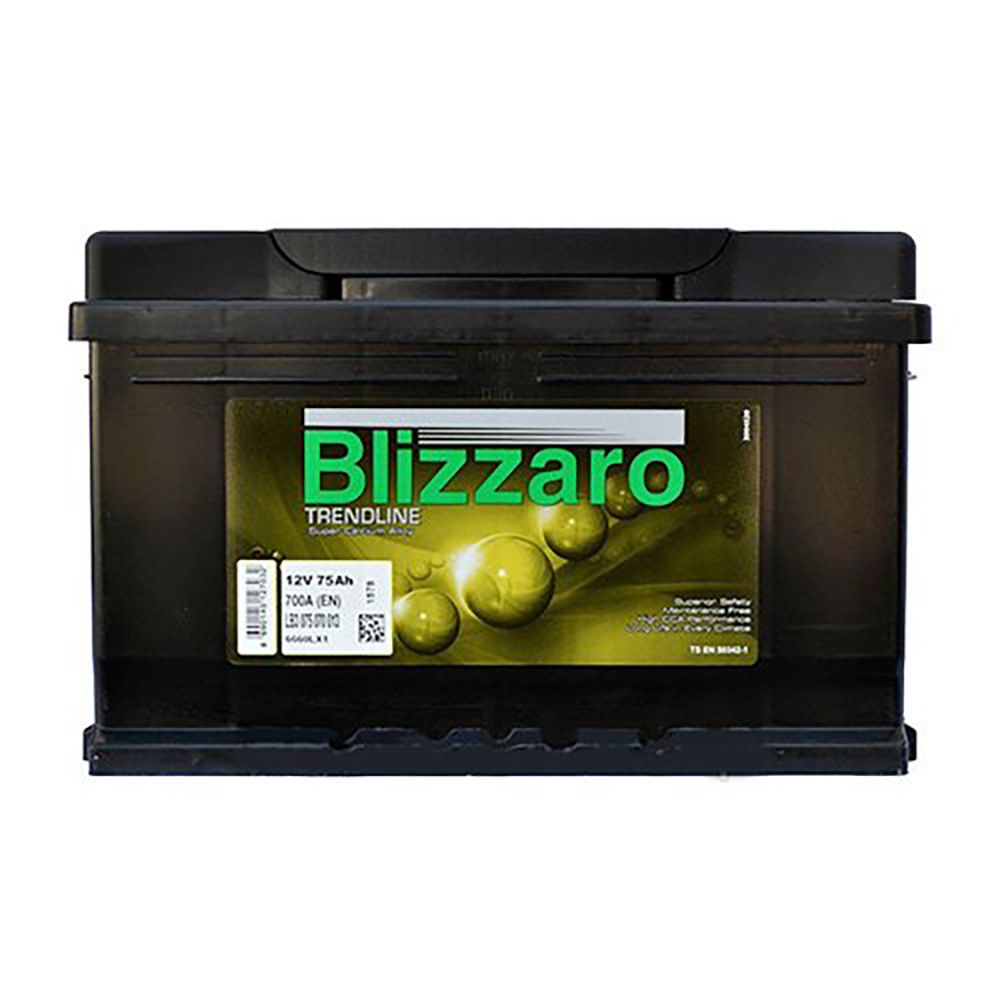 BLIZZARO 75 Ah R  1006055 EU Achilabilir Siyah