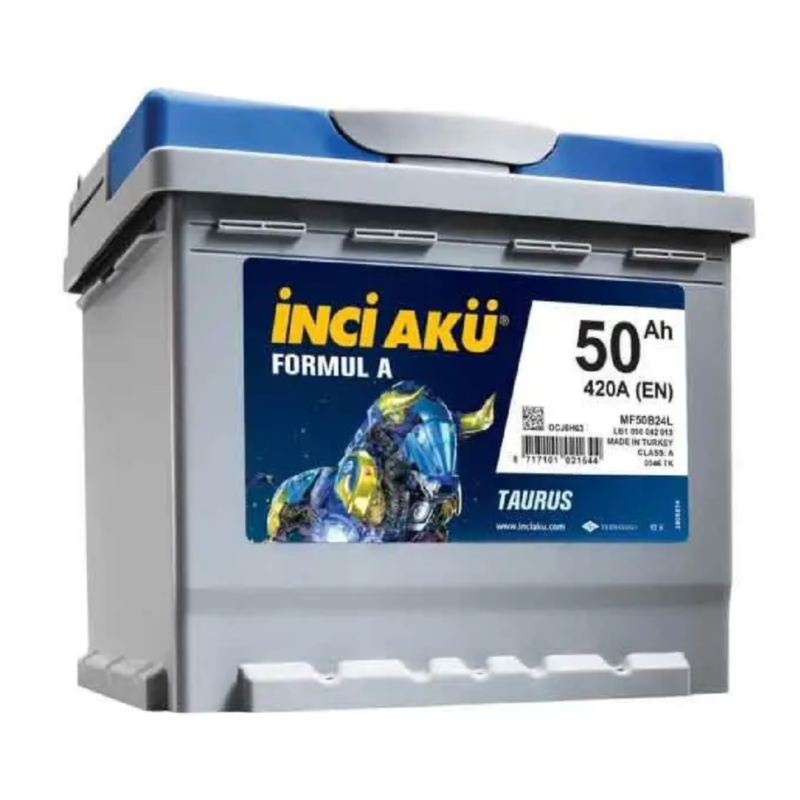 İNCİ AKÜ 50 Ah R  LB1 1011878 KVADRAT