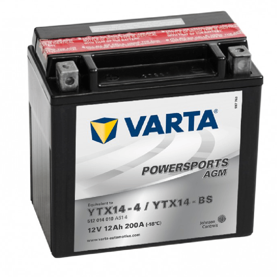 VARTA MOTO AGM 12 AH  YTX14 AH BS