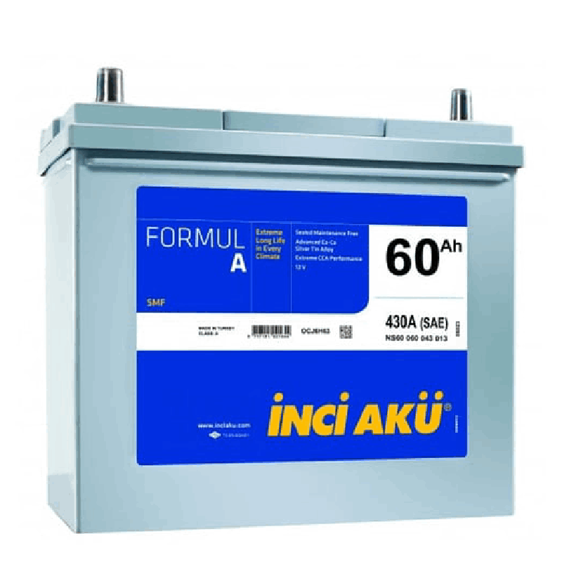 İNCİ AKÜ 60 Ah FormulA L  1006497