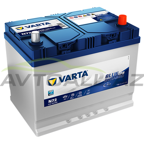 VARTA EFB  Start Stop 72 AH N72 R