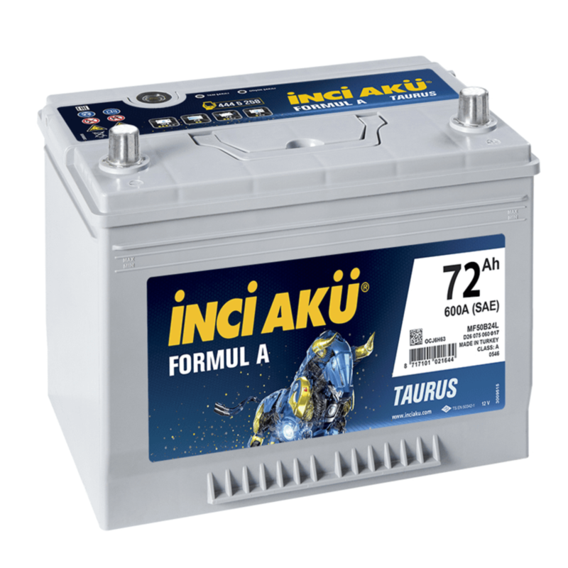 İNCİ AKÜ 72 Ah Asia FormulA R  1003133