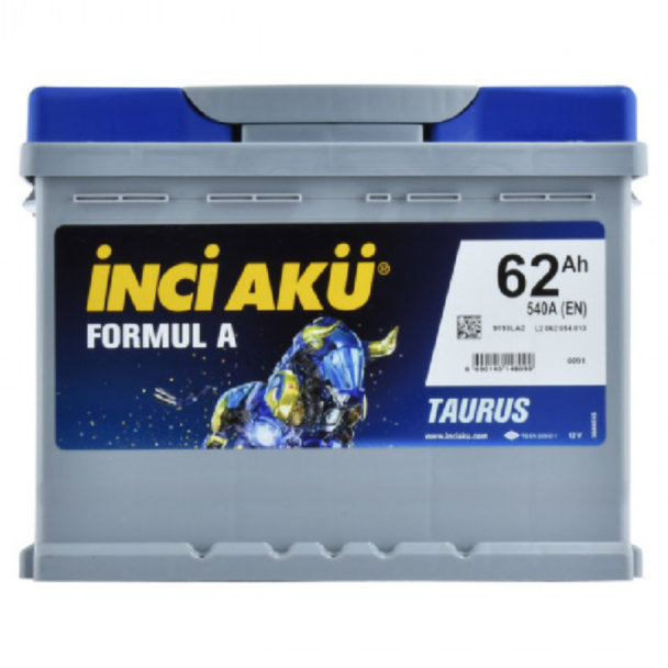 İNCİ AKÜ 62 Ah FormulA R  1003144